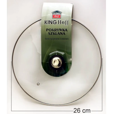 KH-4389 POKRYWA SZKLANA 26CM BEZ RANTU