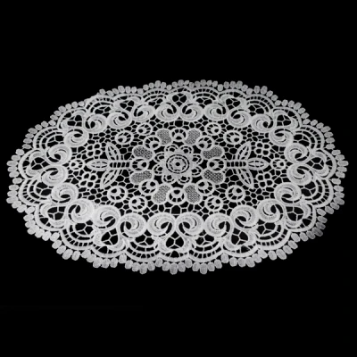 MESA-SERWETA GIPIURA OWAL 30X45 BIAŁA 413