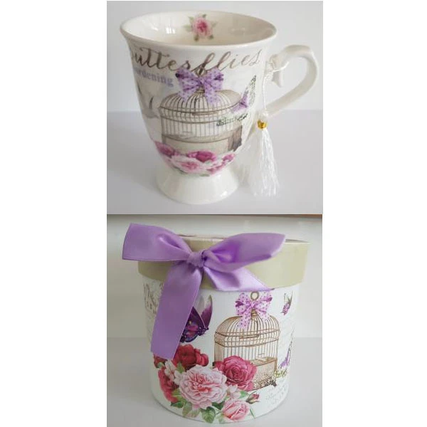 MMG-KUBEK PORCELANOWY W PUDEŁKU OZDBNYM *KLATKA* 37041