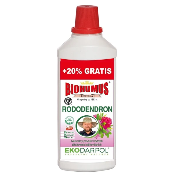 NAWÓZ BIOHUMUS EXTRA RODODENDRON 1L +20% GRATIS