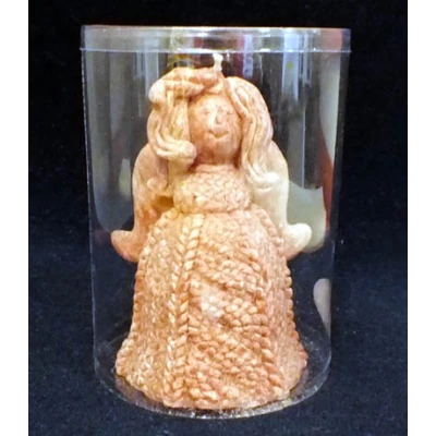 ADPAL-ŚWIECA ANIOŁ WOOL  (TUBUS) CAPPUCCINO