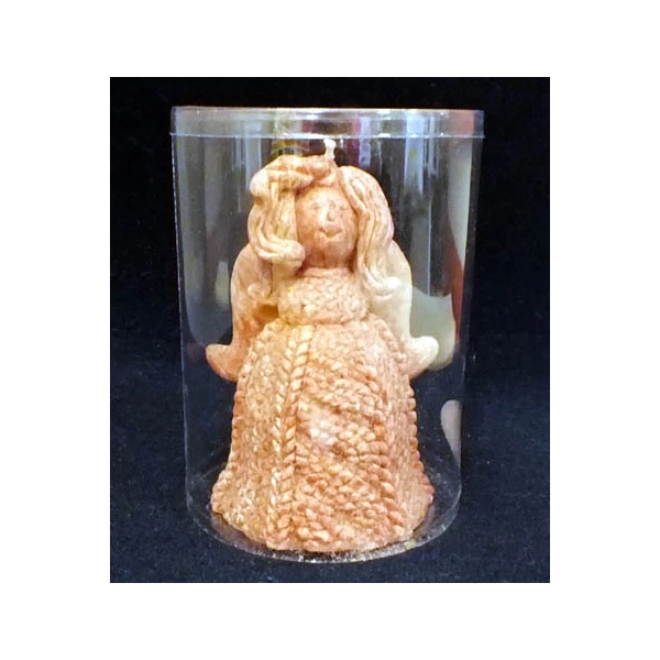 ADPAL-ŚWIECA ANIOŁ WOOL  (TUBUS) CAPPUCCINO