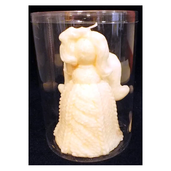 ADPAL-ŚWIECA ANIOŁ WOOL  (TUBUS) ECRU