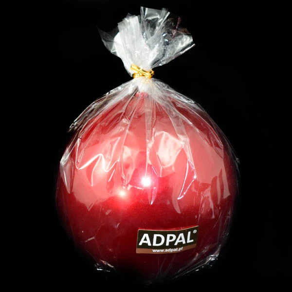 ADPAL-ŚWIECA KLASYCZNA KULA K-7 FI120 METALIK CZERWONA