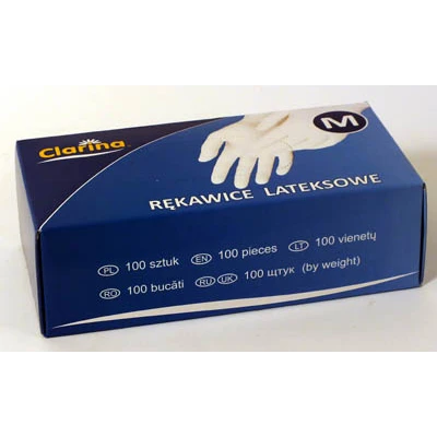 AKU-RĘKAWICE LATEX *M* /100/