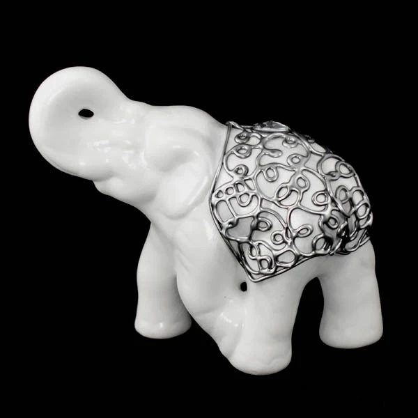 CERKAM-SŁOŃ BIEGNĄCY ŚREDNI *DECOR SREBRO* C-178DS