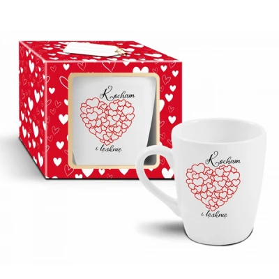 CF-KUBEK BARYŁKA 300ML WALENTYNKI *KOCHAM I TĘSKNIĘ*