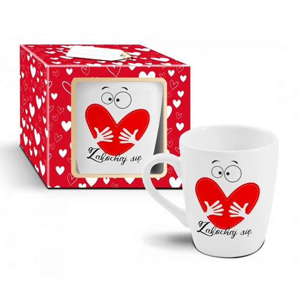 CF-KUBEK BARYŁKA 300ML WALENTYNKI *ZAKOCHAJ SIĘ*