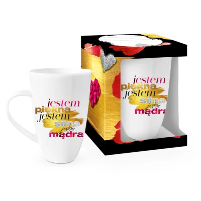 CF-KUBEK BARYŁKA 400ML *JESTEM PIĘKNA*