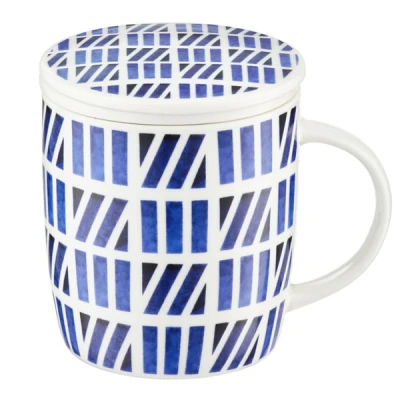 DAJ-KUBEK Z ZAPARZACZEM 390ML KRESKI 63467