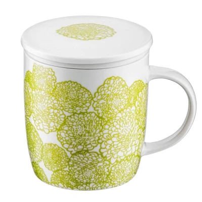 DAJ-KUBEK Z ZAPARZACZEM 390ML KWIAT 39933