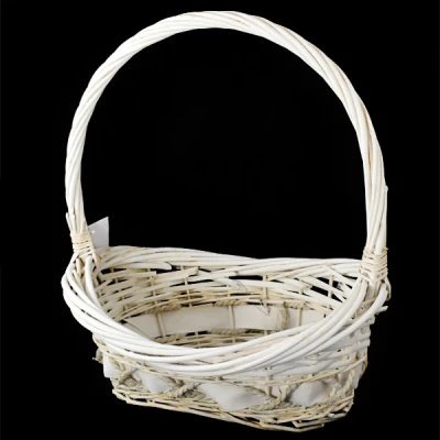 DM-KOSZ WIKLINA BIAŁY MAŁY OWALNY  015503