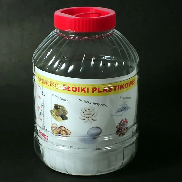 DOMOS-SŁOIK PLASTIKOWY Z WIECZKIEM 15L