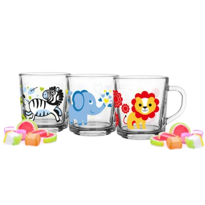 GLA-3 KUBKI 220ML *ZWIERZĄTKA*