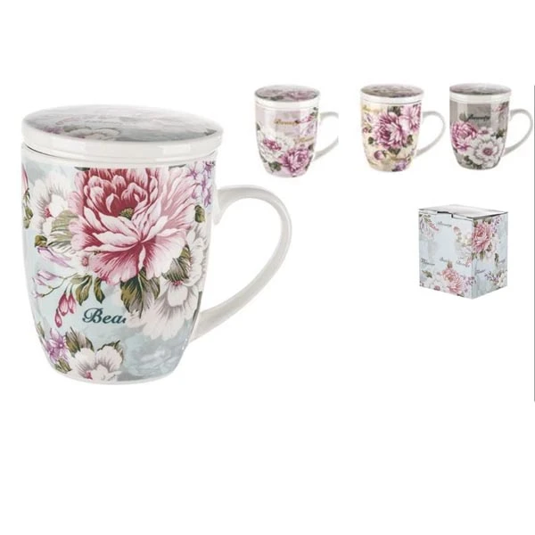 MMG-KUBEK Z ZAPARZACZEM CERAMICZNYM 350ML AH2226