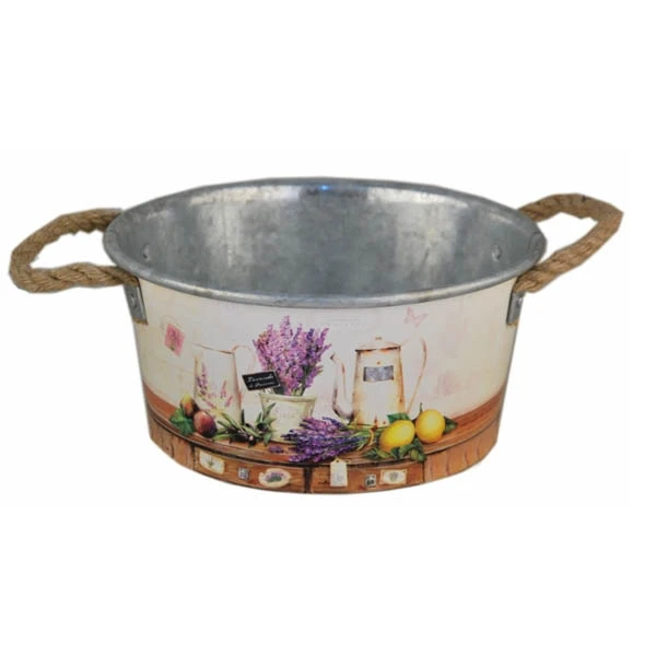 MON-DONICZKA METALOWA ZDOBIONA *LAWENDA* H13S5347