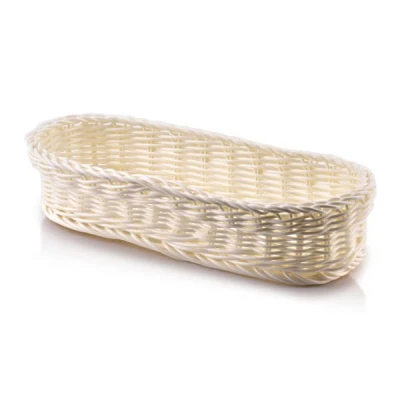 MON-KOSZYK NA SZTUĆCE Z POLIRATTANU BIAŁY 8561