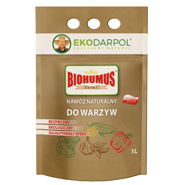 NAWÓZ SYPKI BIOHUMUS EXTRA DO WARZYW 1L