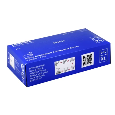 RĘKAWICZKI NITRILE *XL* NIEBIESKIE /100/