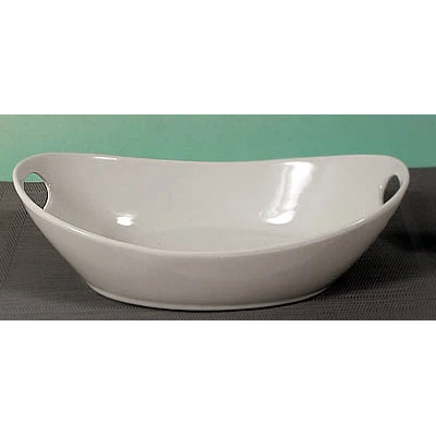 SZ-PÓŁMISEK PORCEL. Z USZAMI 20X32CM 30540