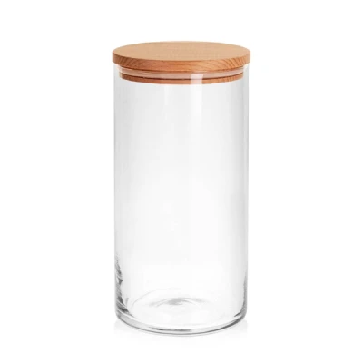 TADAR-POJEMNIK Z POKRYWĄ DREWNIANĄ 1210ML