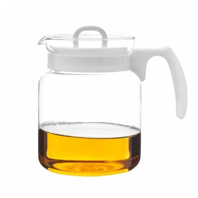 TAD-DZBANEK SZKLANY DO KAWY I HERBATY *AVA* 1,45L BIAŁY