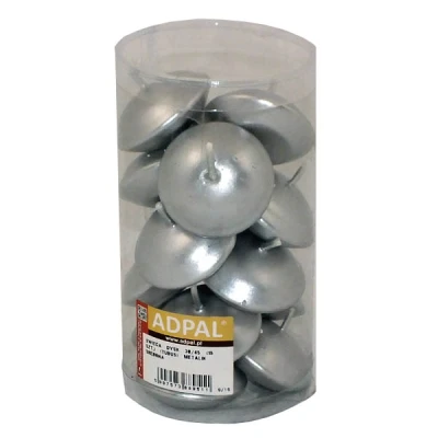 ADPAL-ŚWIECA DYSK 30/45 15SZT TUBUS METALK SREBRNA