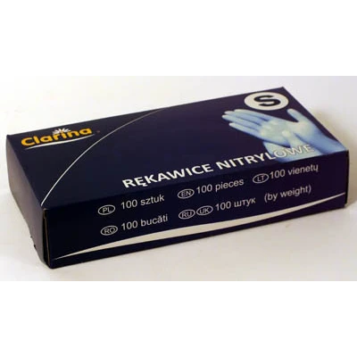 AKU-RĘKAWICE NITRYLOWE *S* A'100