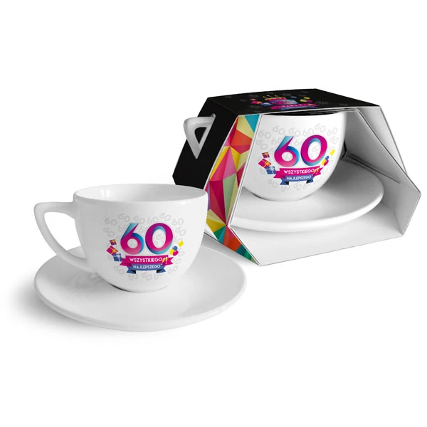 BG-FILIŻANKA ZE SPODKIEM DUO 400ML *60 WSZYSTKIEGO NAJLEPSZEGO*