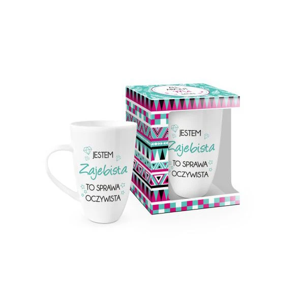 BG-KUBEK BARYŁKA 400ML *JESTEM ZAJEBISTA*