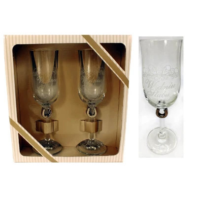 BG-ZESTAW 2 KIELISZKÓW *W DNIU ŚLUBU*