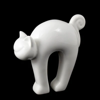 CER-KOT WYGIĘTY KLAKIER WYSOKI *SZKLIWO BIAŁE* C*537SZB