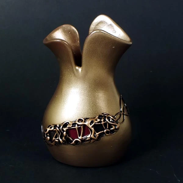 CER-WAZON TULIPANEK *DECOR ZŁOTO* C-416DZ