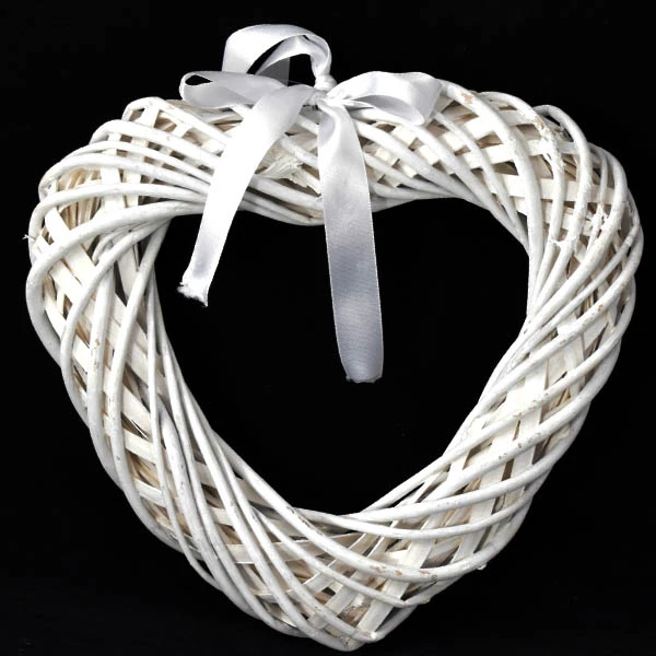 DM-DEKORACJA WIKLINOWA SERCE GRUBE  L HP277