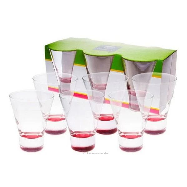 GLASMARK-6 SZKALNEK NISKIE 220ML *MALOWANY SPÓD*