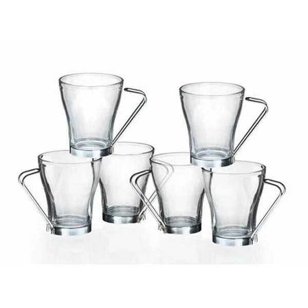 GLASMARK-KPL.6 SZKLANEK Z METALOWYM UCHEM