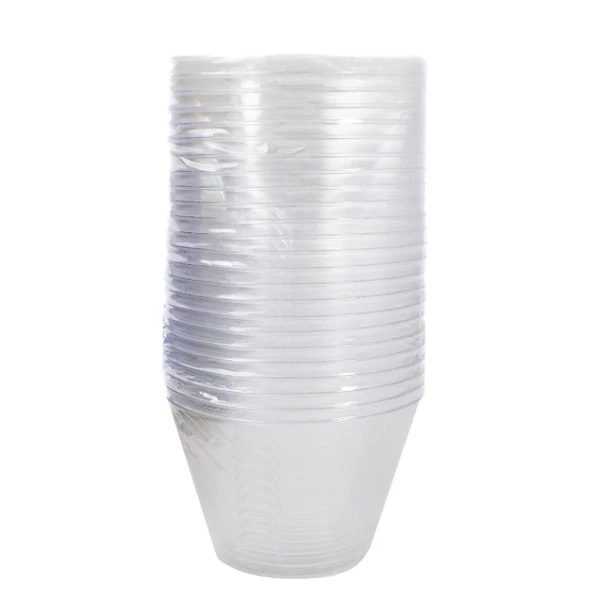 PUCHARKI PLASTIKOWE KIELICHY NA DESERY KOMPLET 24 SZTUK OKRĄGŁE 150ML