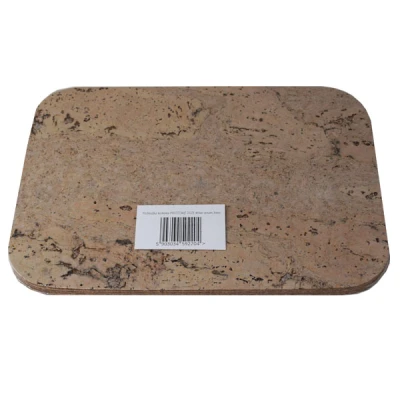 KOR-PODKŁADKA KORKOWA PROSTOKĄT DUŻY DEKOR CREAM 3MM  /4/