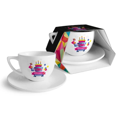 BG-FILIŻANKA ZE SPODKIEM DUO 400ML *TORT WSZYSTKIEGO NAJLEPSZEGO*