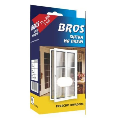 BROS-KPL. 2 SIATEK NA DRZWI 75*220 CZARNA