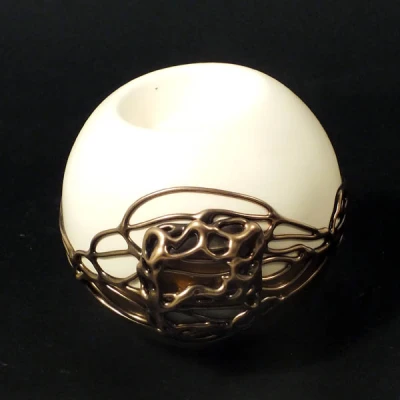 CER-ŚWIECZNIK KULA MAŁA *DECOR 1/2 ZŁOTY* C-171-1/2Z