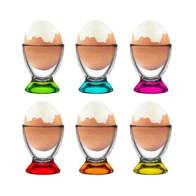 GLA-KIELISZEK NA JAJKO KOLOR MIX H-5,8CM /PAK.12 SZT/