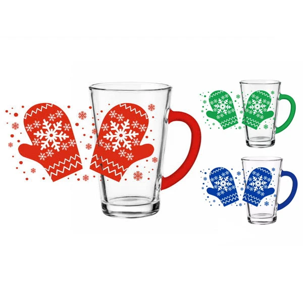 GLA-KUBEK IWO 300ML RĘKAWICZKI MIX /OP.24/