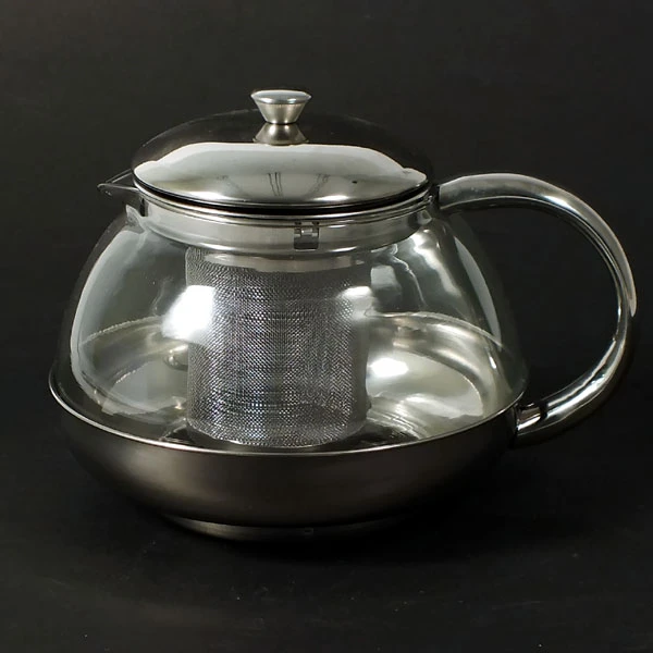 MX1009 CZAJNICZEK Z ZAPARZACZEM STALOWYM 900ML