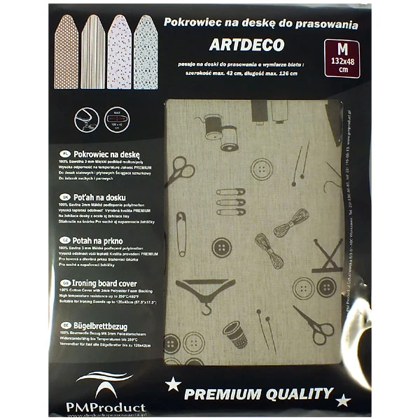 P&P-POKROWIEC *ARTDECO M* 132X48
