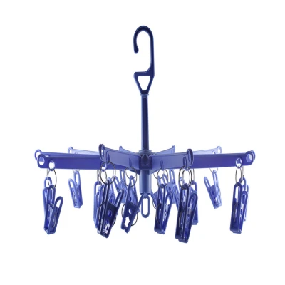 WIESZAK NA PRANIE SUSZARKA PARASOLKA OBROTOWA 20 KLAMEREK PLASTIKOWA