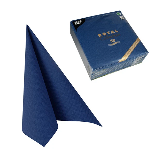 PAP-SERWETKI *RC* 40X40 A'50 11605 CIEMNY NIEBIESKI/ UNI DUNKELBLAU