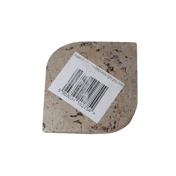 KOR-PODKŁADKA KORKOWA ŁEZKA MAŁA DEKOR LIGHT GREY 3MM  /4/