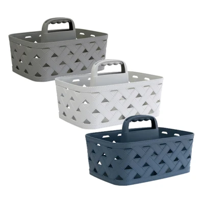 KAT-KOSZYK DECOBELLA IMITACJA SKÓRY Z RĄCZKĄ 22X32X13CM