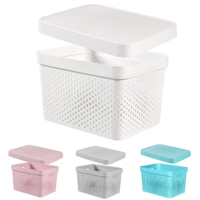 KET-POJEMNIK AŻUROWY *INFINITY* 17L Z POKRYWĄ 229153